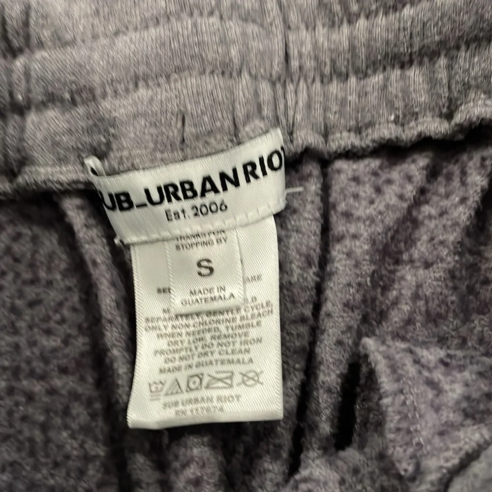 Sub_ Urban Riot Gray Jogger Sweatpants small - Picture 5 of 7